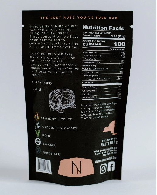 Cinnamon Whiskey Pecans, 4oz
