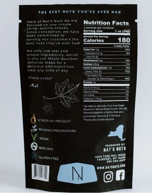 Maple Bourbon Almonds, 4oz