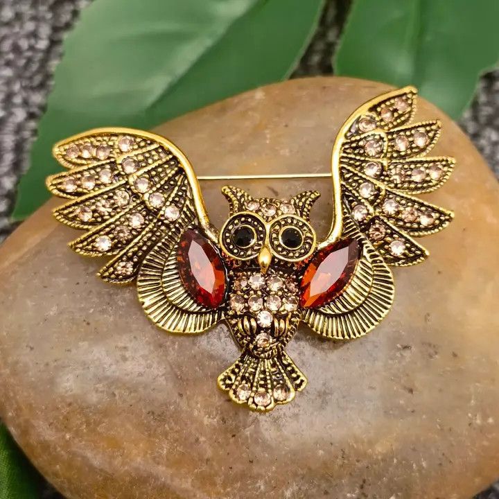 Vintage Owl Brooch