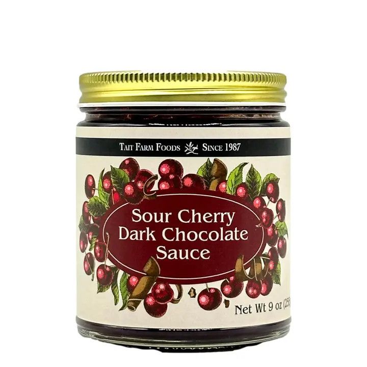 9 oz Sour Cherry Dark Chocolate Sauce