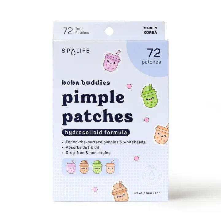Hydrocolloid Pimple Patches, Color: Boba Buddies