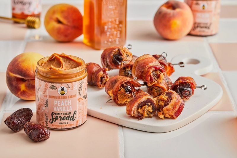 8 oz Peach Vanilla Honey Spread