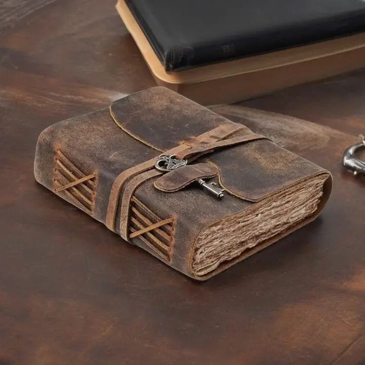 Vintage Leather Journal: Handmade Spell Book, Grimoire