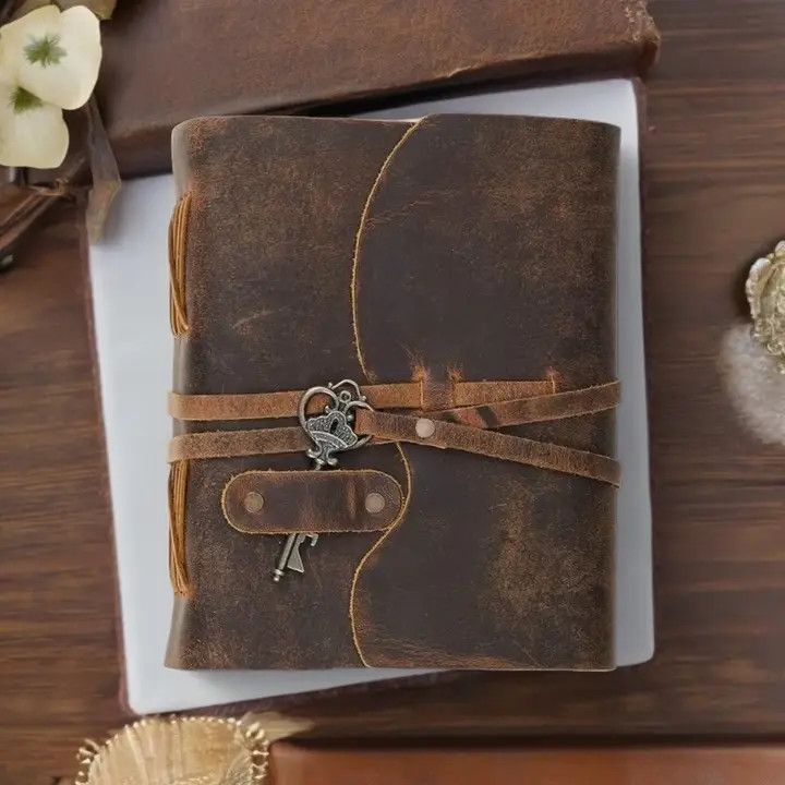 Vintage Leather Journal: Handmade Spell Book, Grimoire