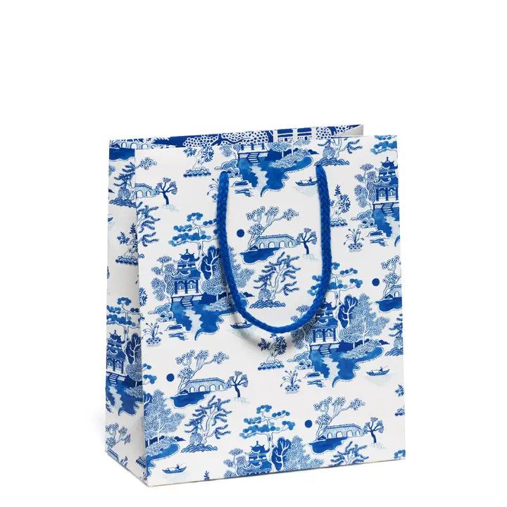 Gift Bags, Color: Blue Chinoiserie Gift Bag