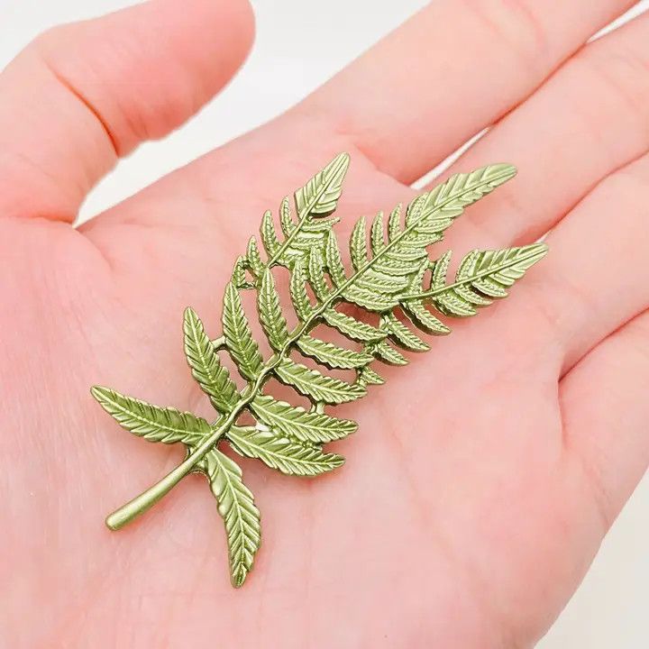 Fern Leaf Shape Plant Brooch