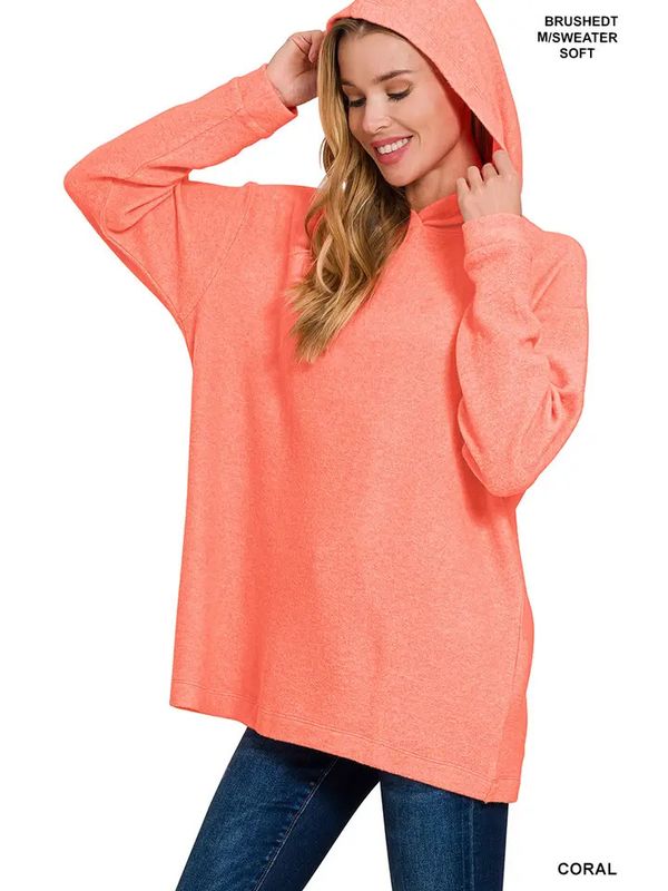 Brushed Hacci Sweater Hoodie