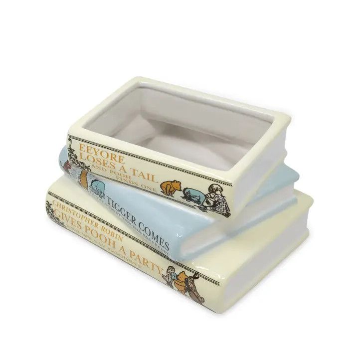 Stacked Book Planter, the House At Pooh Corner