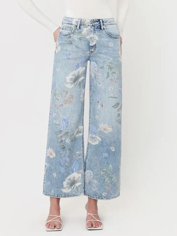 Super High Rise Floral Extreme Vintage Flare Jeans