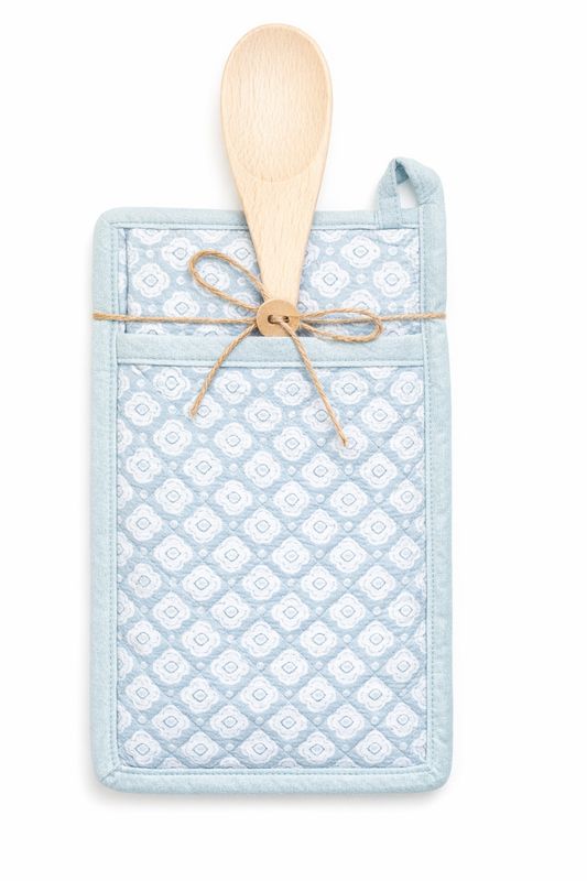 3 Piece Mint Floral Kitchen Set