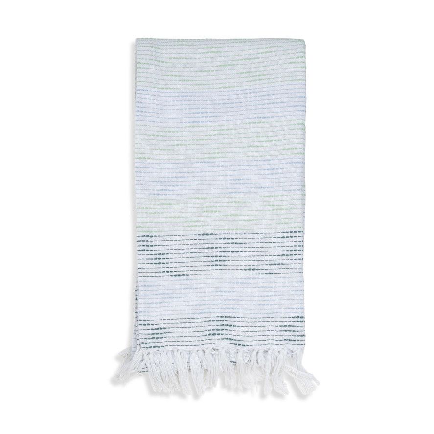 Zahara Handwoven Indoor/Outdoor 50x70 Throw, Mint