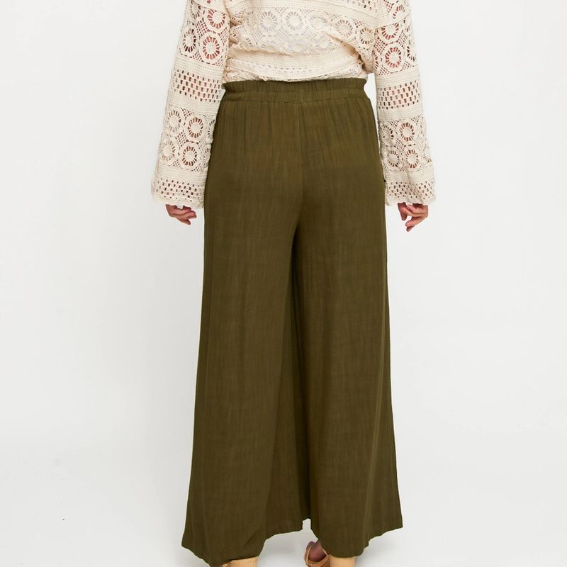 Afton Wide Leg Side Zipper Pants