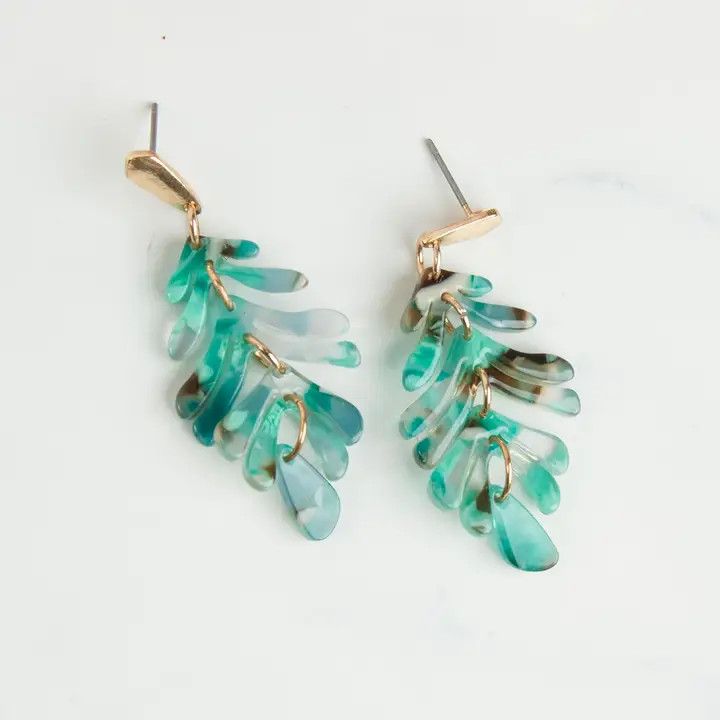 Drop Earrings Ailani Acrylic Feather
