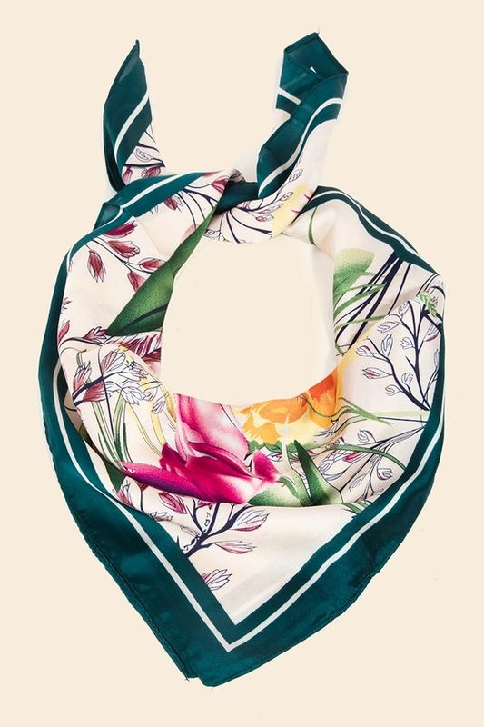 Floral Garden Print Bandana