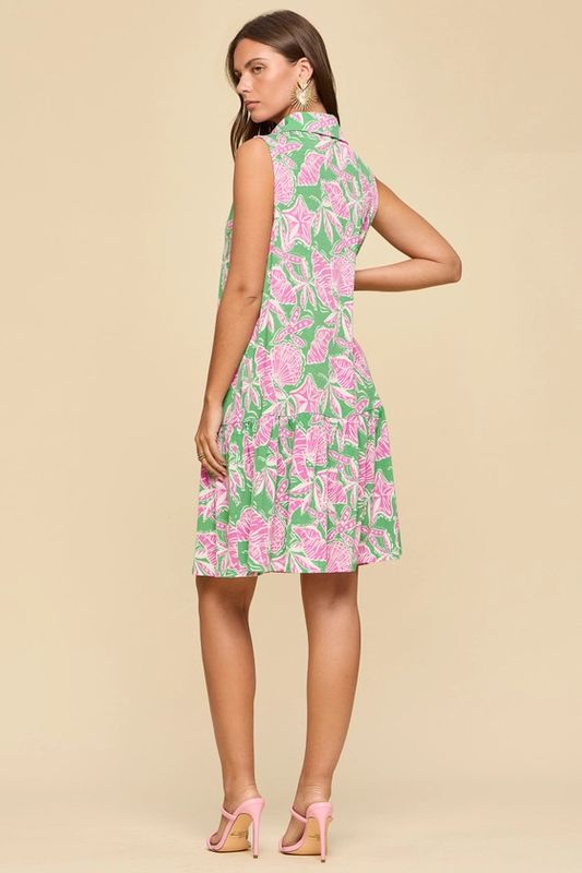 Coastal Breeze Collared Summer Dress
