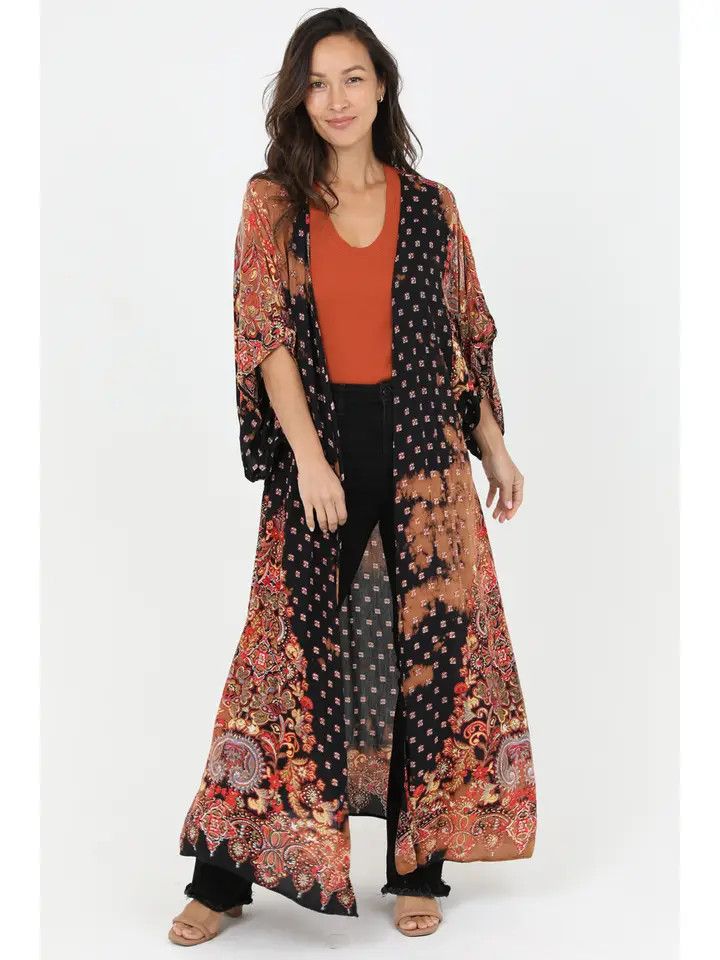 Bleach Tie Dye Kimono