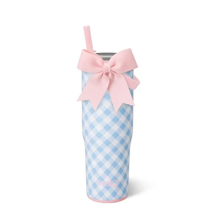 Leakproof To-Go Tumbler 30oz, Color: Gingham