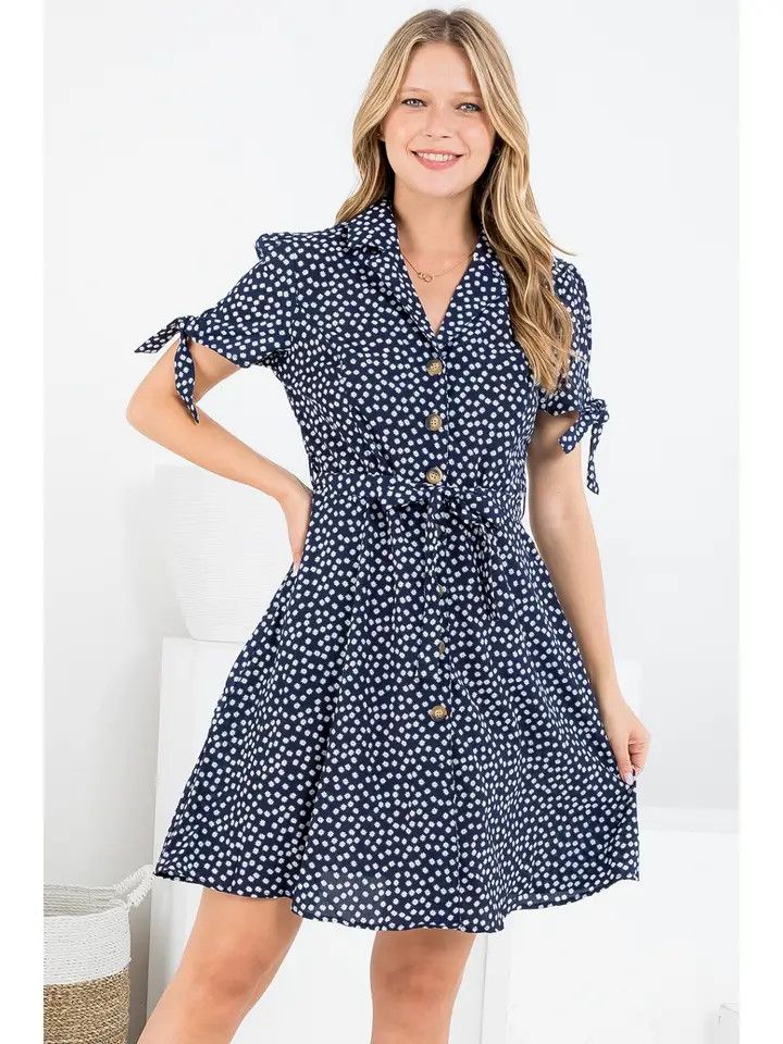 Floral Print SS Dress