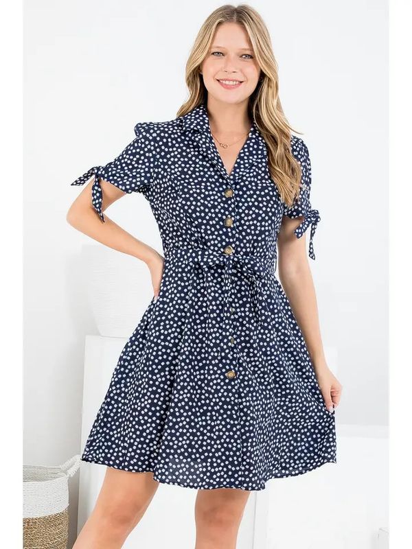 Floral Print SS Dress