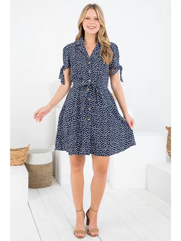 Floral Print SS Dress