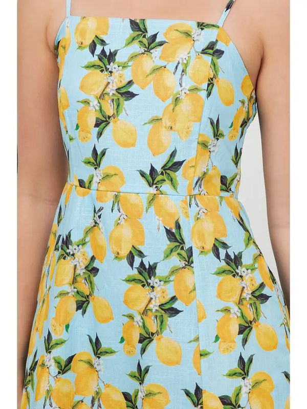 Lemon Print Cami Dress