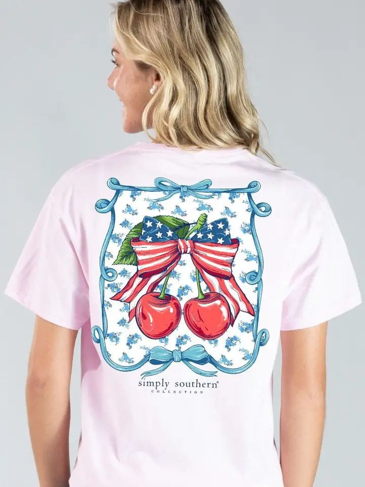 USA Bow &amp; Cherries Tee
