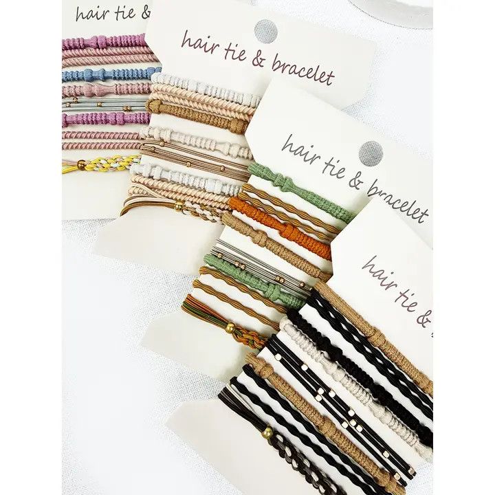 Boho Inspired Hair Tie Bracelets