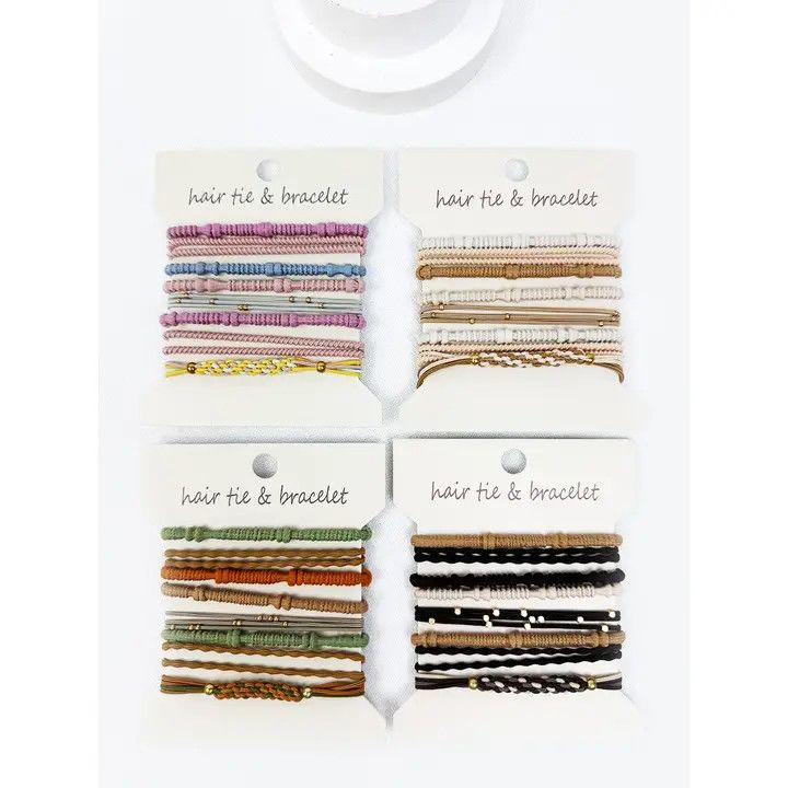 Boho Inspired Hair Tie Bracelets