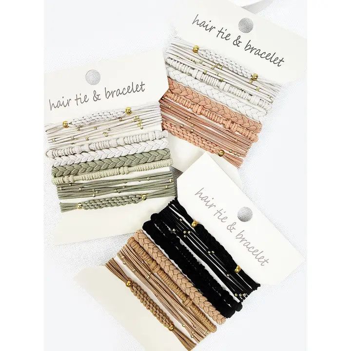 Boho Inspired Hair Tie Bracelets