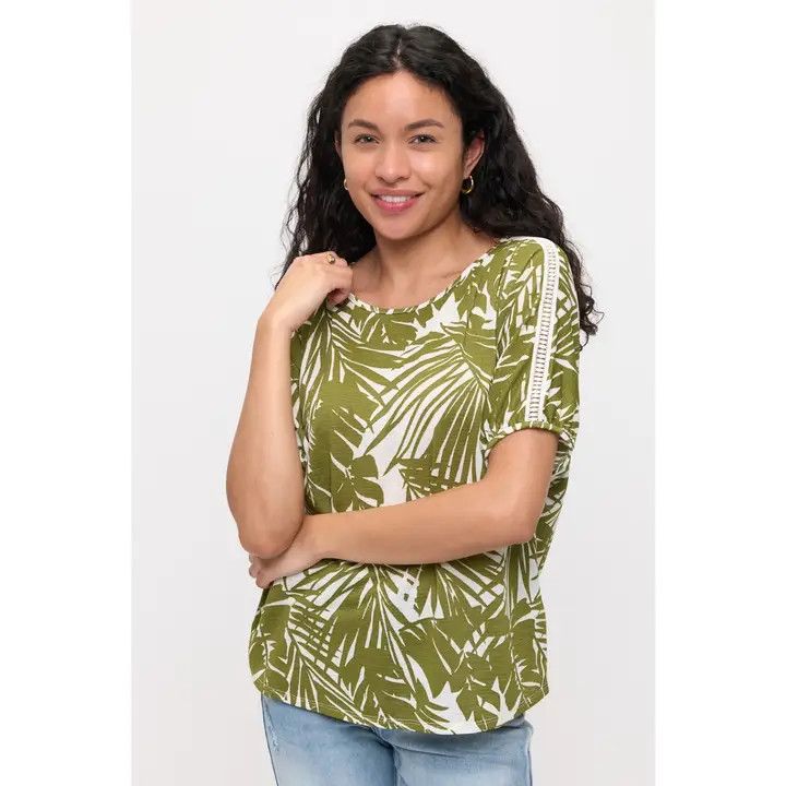 Tropical Crochet Dolman Top