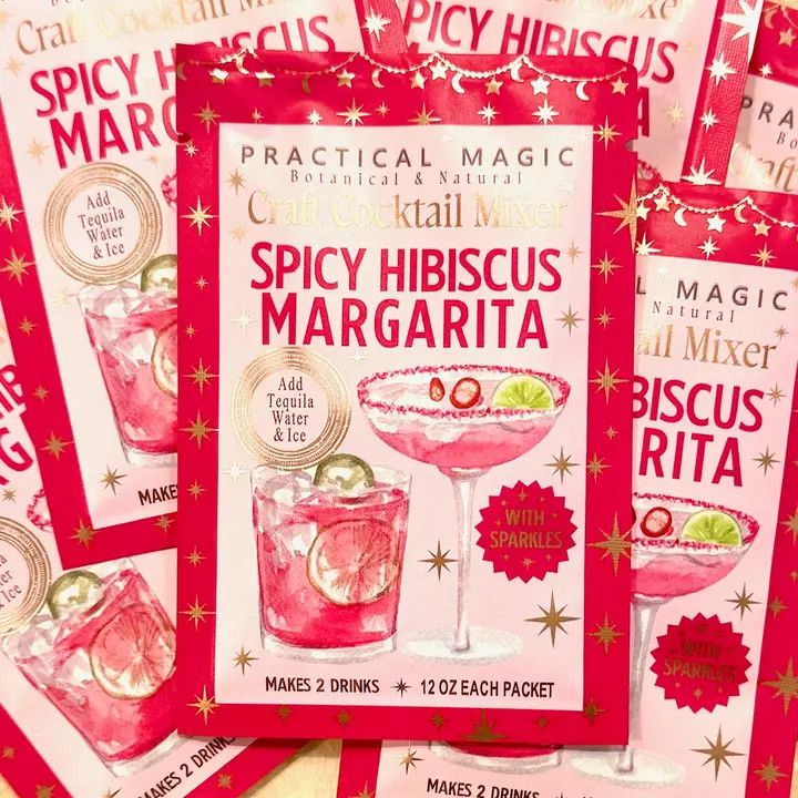 Spicy Hibiscus Sparkly Margarita Craft Cocktail Mix, 12 oz
