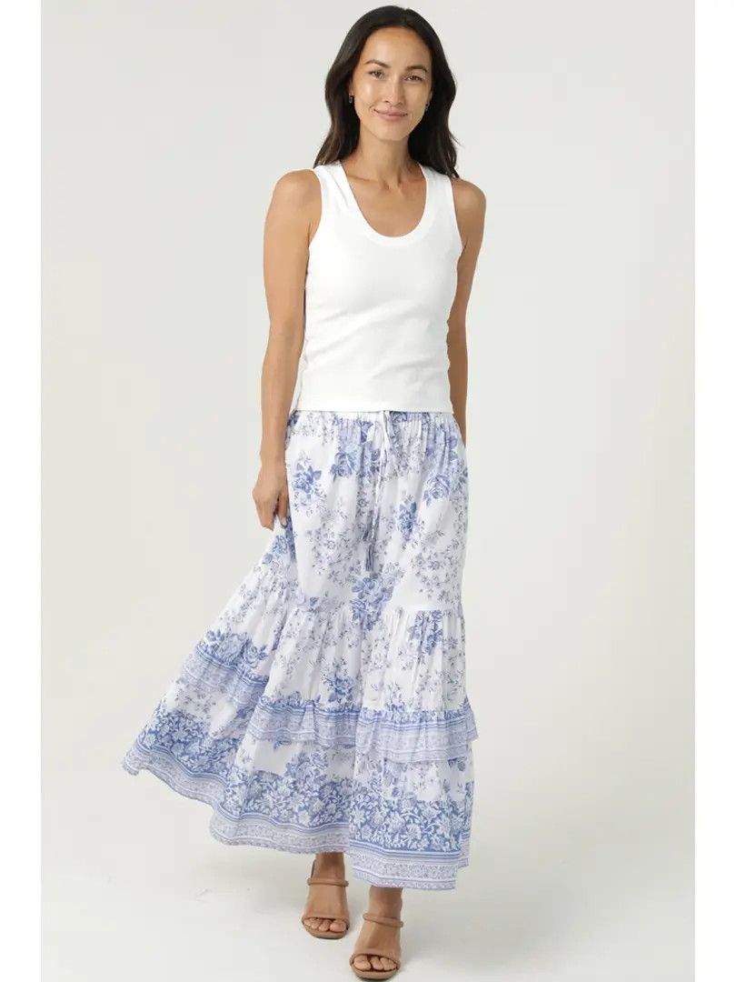 Printed Maxi Skirt