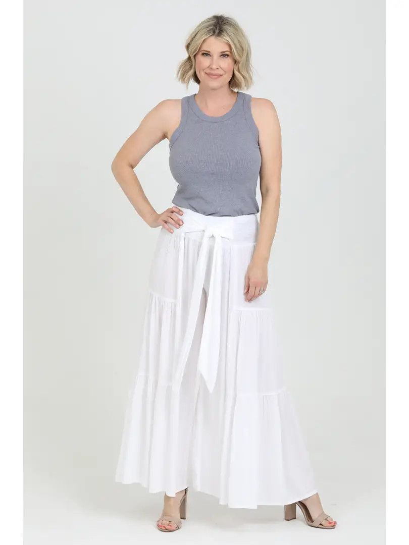 Wide Leg Tie Waist Pants