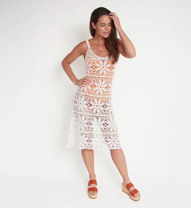 Nova Crochet Cover Up Beach Dress