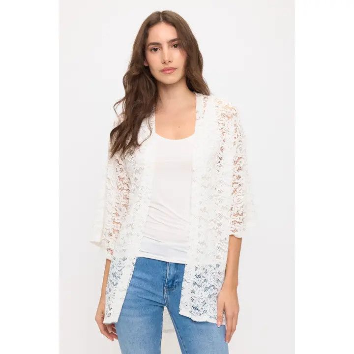 Floral Lace Kimono