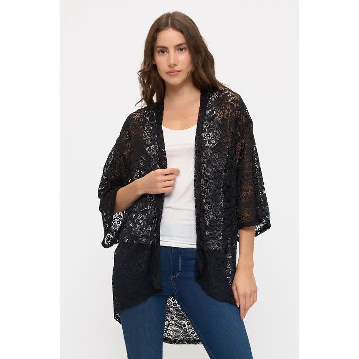 Floral Lace Kimono