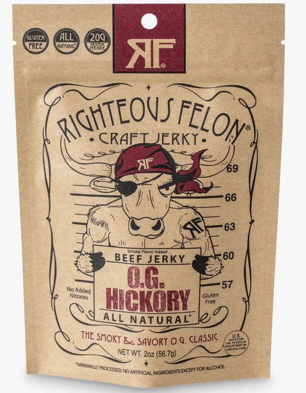 OG Hickory Beef Jerky, 2oz