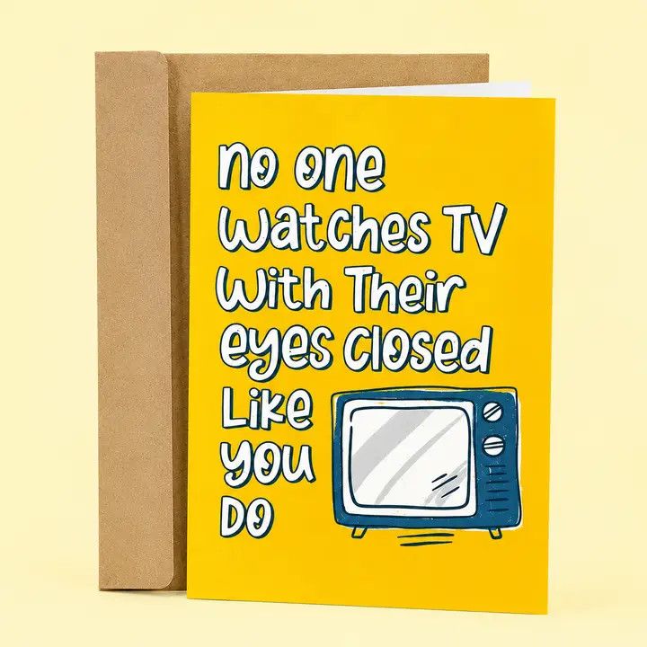 Father's Day Card - No One Watches TV