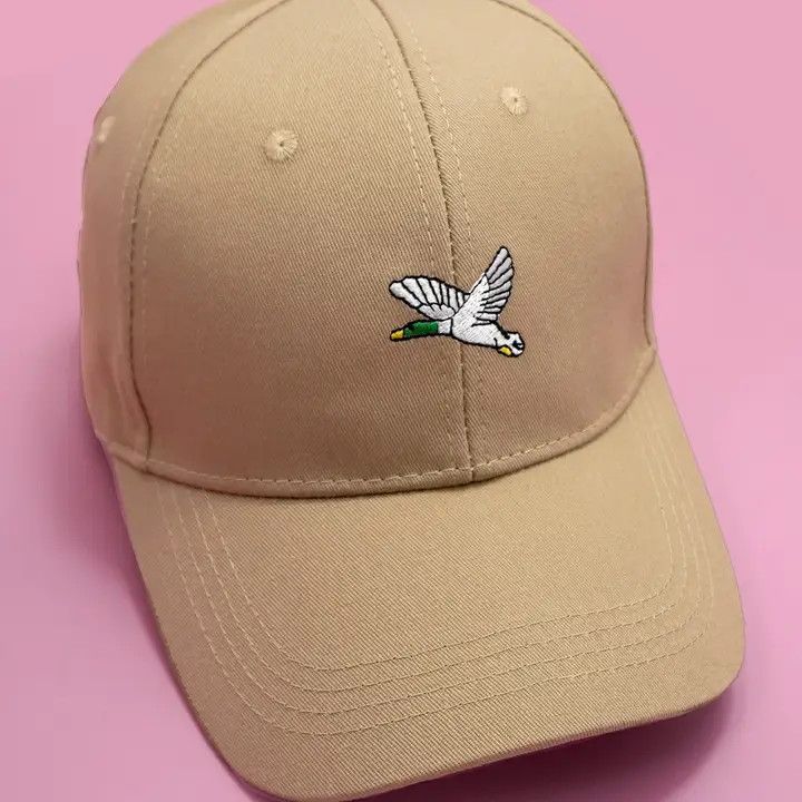 Duck Embroidered Ballcap, Tan