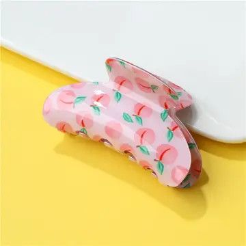 Peach Hair Claw Clip