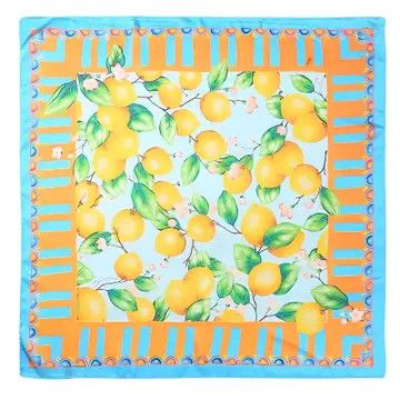 Sun-Drenched Lemon Orchard Bandana Scarf