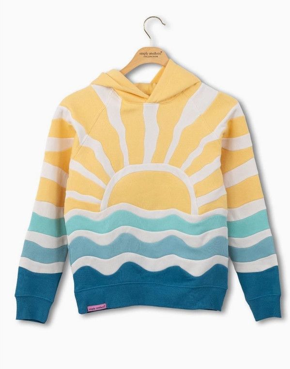 Patchwork Hoodie-Yellow Sun