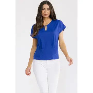 Gold Bar Seam Detail Blouse