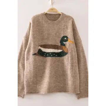 Mocha Cozy Mallard Sweater