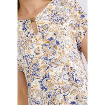 Ivory Jacquard Paisley Print Dolman