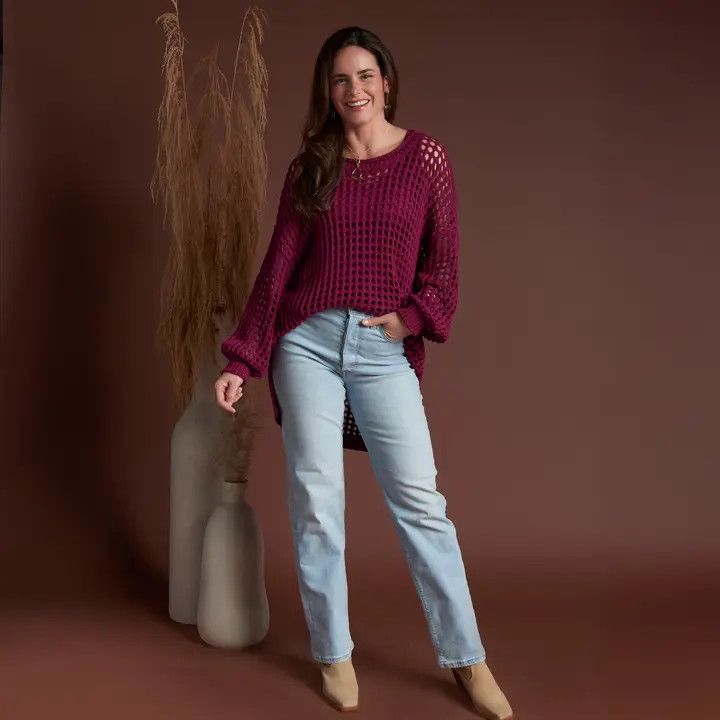 Berry Nice Olli Crochet Sweater