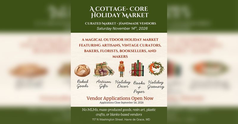Cottage Core Holiday Market Vendor Fee