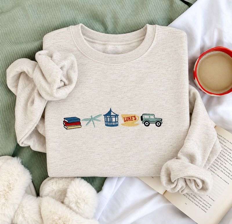 Gilmore Girls Icons Embroidered Gemma Crewneck Sweatshirt