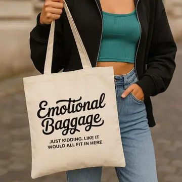 Emotional Baggage Canvas Tote Bag