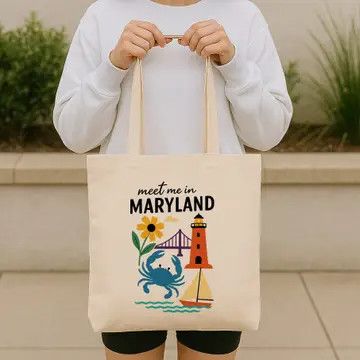 Meet Me in Maryland Canvas Tote Bag